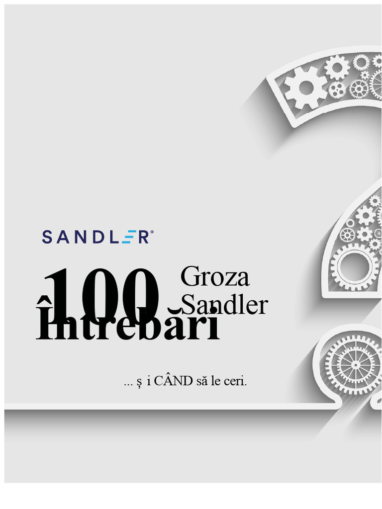 100 Great Sandler Questions | PDF