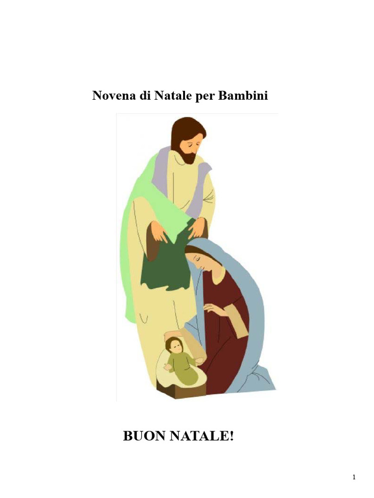 Novena Di Natale Per Bambini | PDF