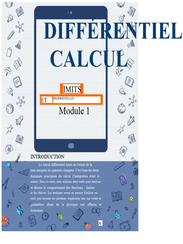 Introduction au calcul différentiel | PDF | Calcul | Calcul différentiel