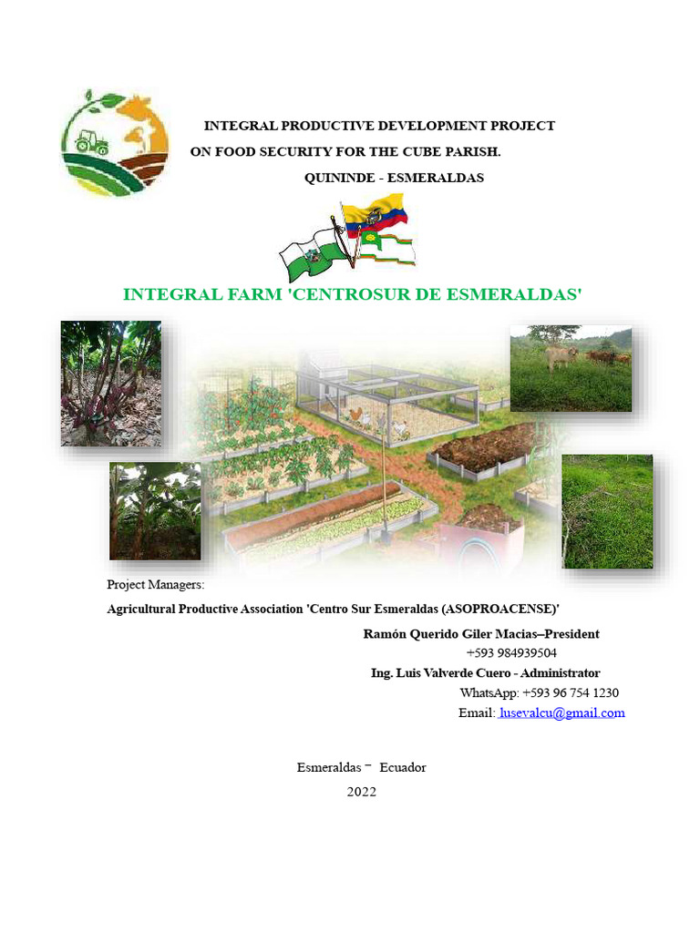 INTEGRAL FARM PROJECT Corrected | PDF | Agriculture | Sowing