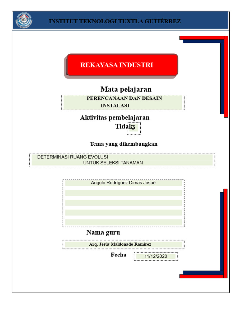 Aktivitas 3 Subtopik 3.1.3 Penentuan Ruang Evolusi Dan Subtopik 3.2 ...