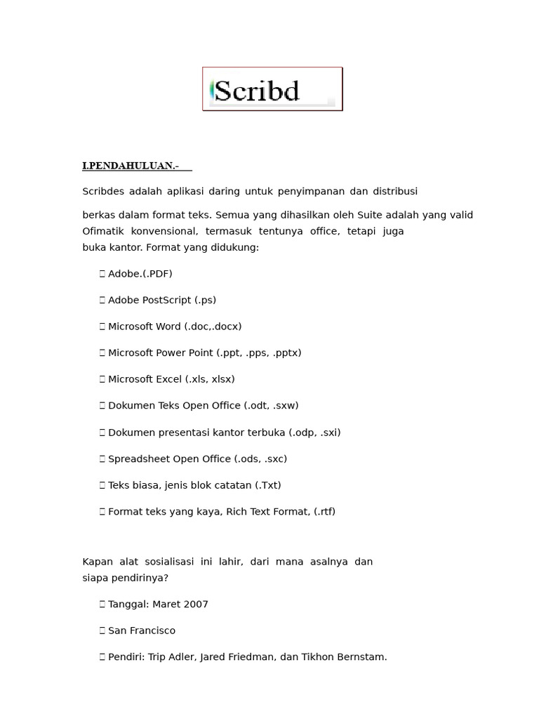 Mengenal Scribd: Aplikasi Penyimpanan Dokumen | PDF