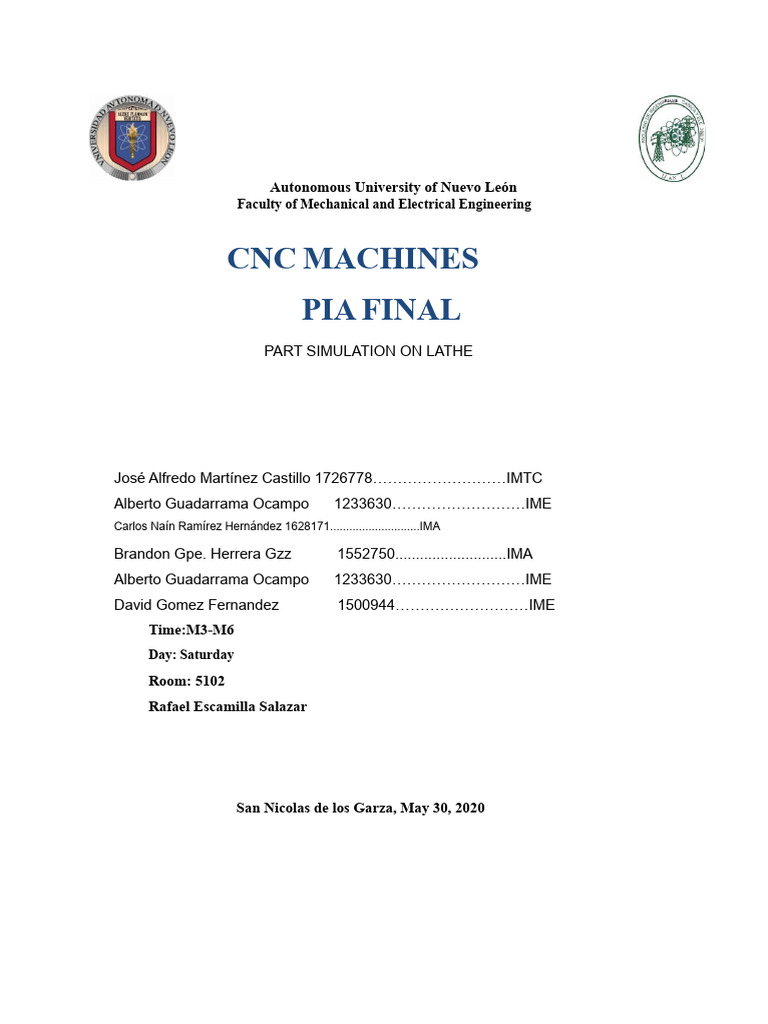 PIE MACHINING | PDF | Machining | Mechanical Engineering