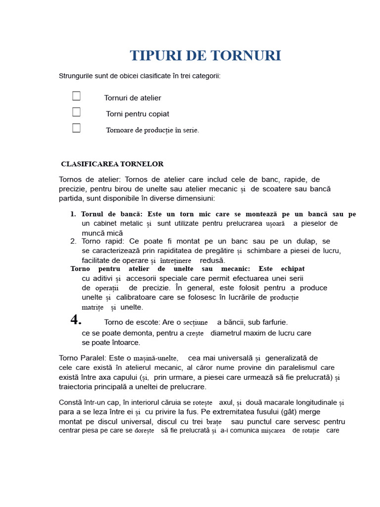 Tipuri de Strunguri | PDF