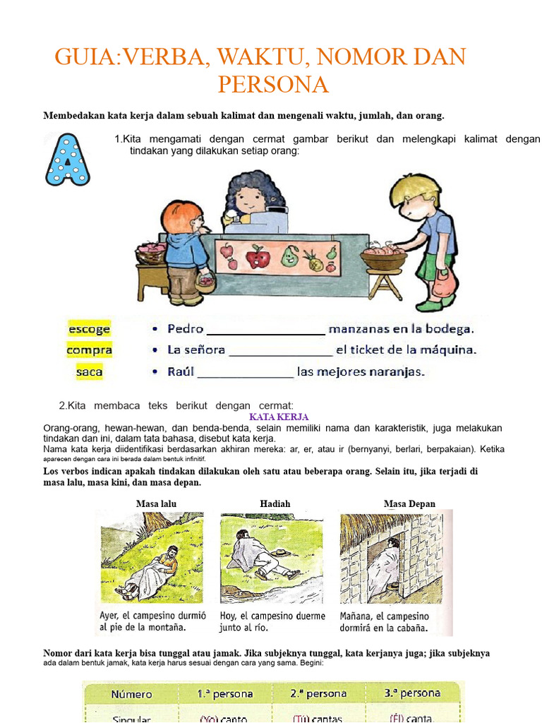 Panduan Memahami Kata Kerja dan Waktu | PDF