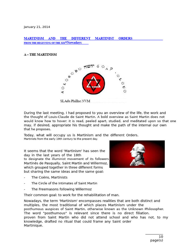 Martinism and Its Orders Explained | PDF | Western Esotericism ...