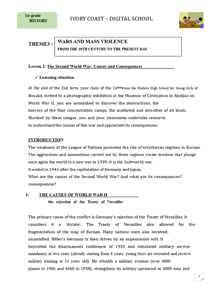 1st H7 - The Second World War Causes and Consequences | PDF | Nazi ...