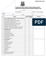 Borang Check List Pemerhatian