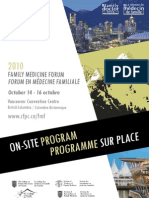 Family Medicine Forum 2010 Program