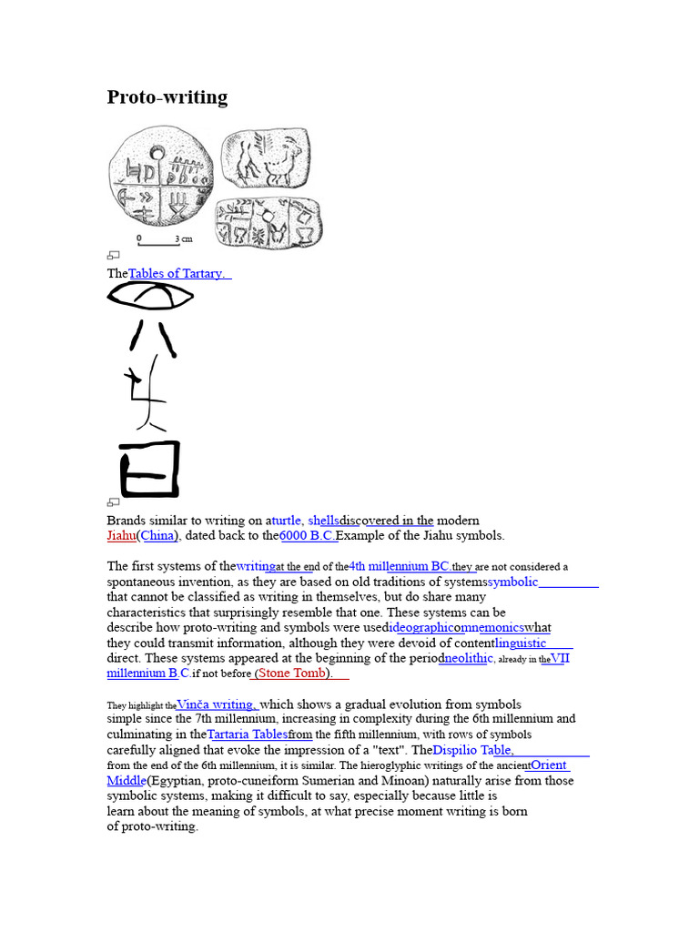 Understanding Proto-Writing Systems | PDF | Writing | Cuneiform