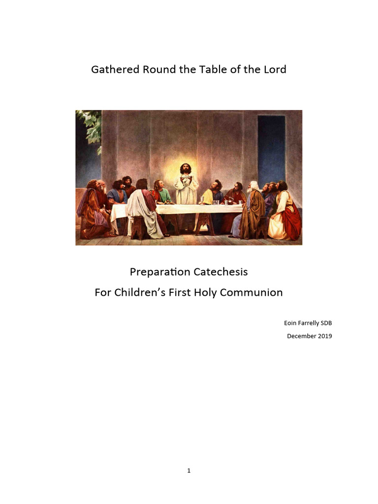 First Holy Communion Preparation Guide | PDF | Eucharist | Jesus