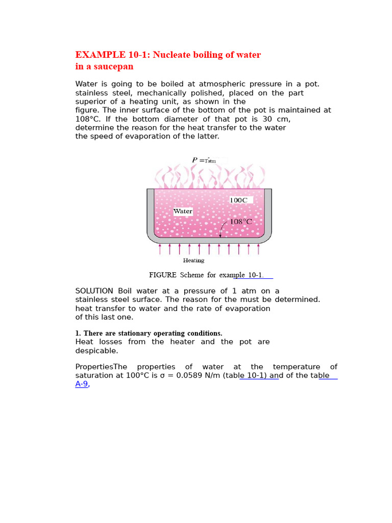 Nucleate Boiling of Water Analysis | PDF | Boiling | Heat Transfer