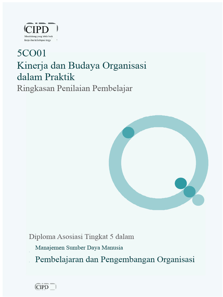 Kinerja dan Budaya Organisasi 5CO01 | PDF