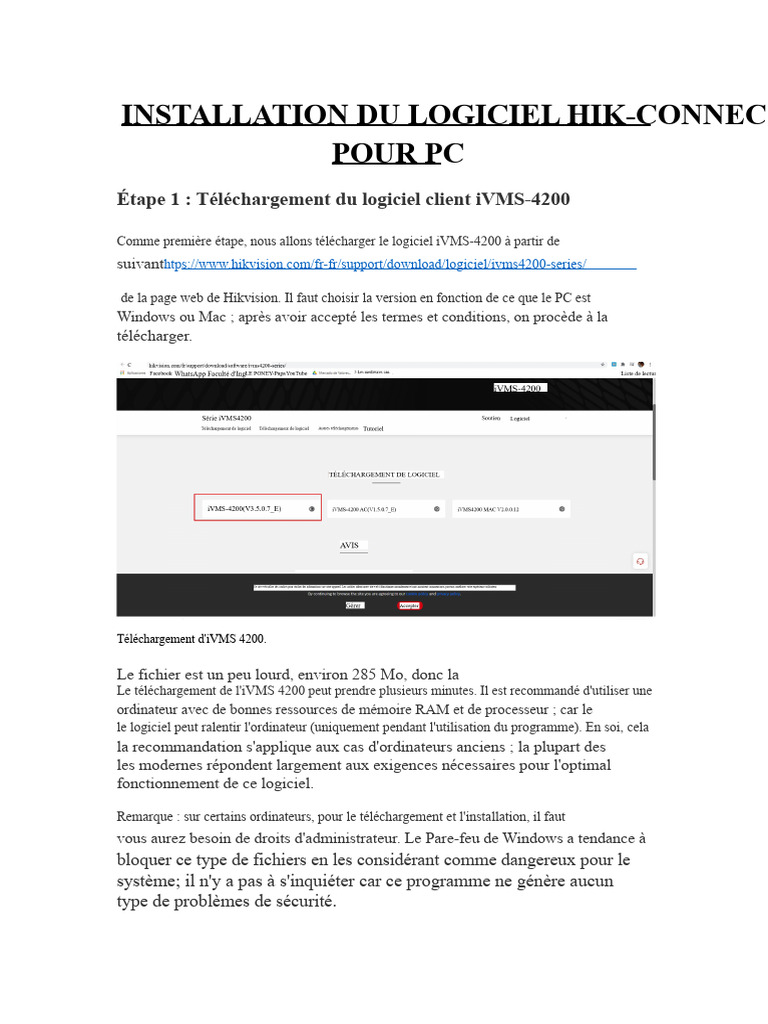 Installer Hik-Connect sur PC | PDF | Installation (Programmes ...