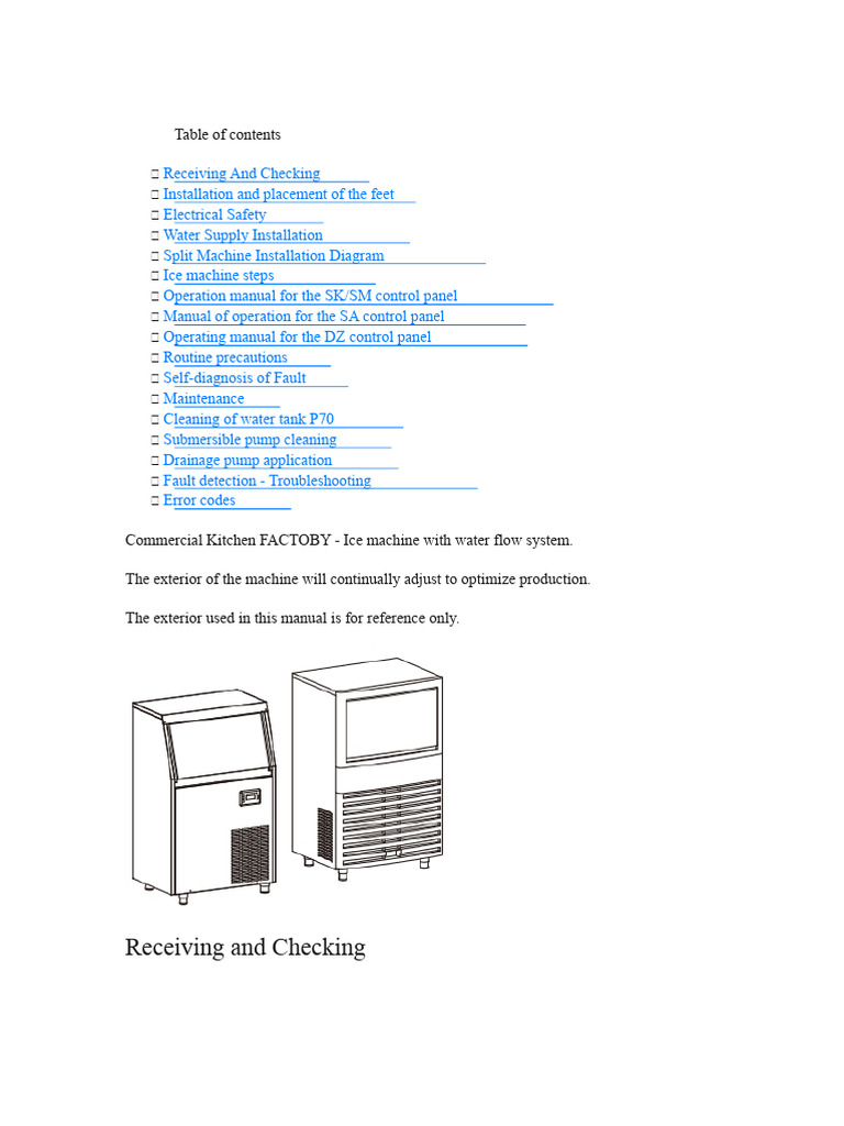Vevor Ice Machine Control Panel Manual | PDF | Water | Ice