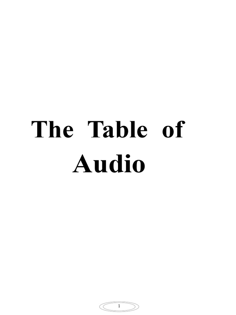 Basic Audio System Overview Guide | PDF | Decibel | Equalization (Audio)