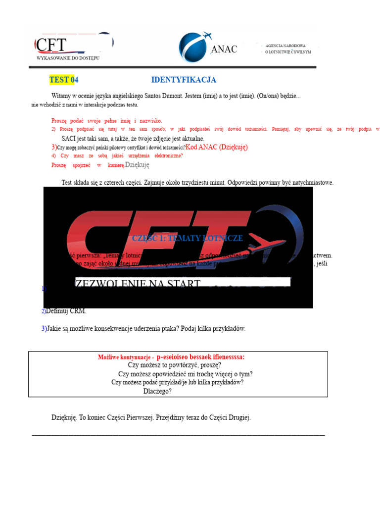CFT Icao+na+proa+-+test+04 | PDF