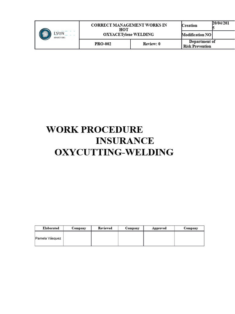 Safe Hot Work Procedures for Welding | PDF | Welding | Construction
