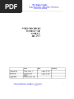HI-POT Electrical Testing Procedure | PDF | High Voltage | Power (Physics)