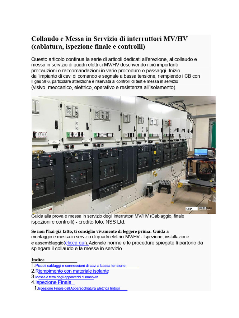 EDOC-Test e Messa in Servizio Di MV-convertito | PDF