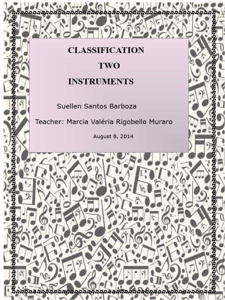 Classification of Instruments | PDF | Musical Instruments | String ...
