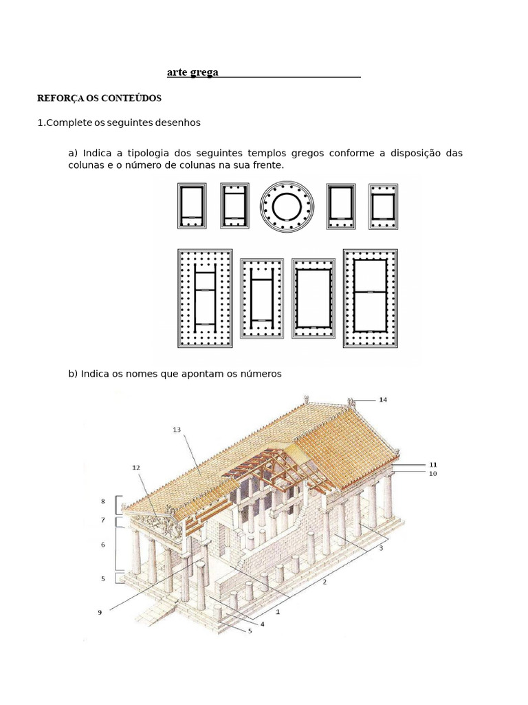 Tipos e Evolução da Arquitetura Grega | PDF | Beleza | Estética