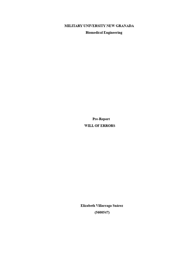 Experimental Data Error Analysis Guide | PDF | Errors And Residuals ...