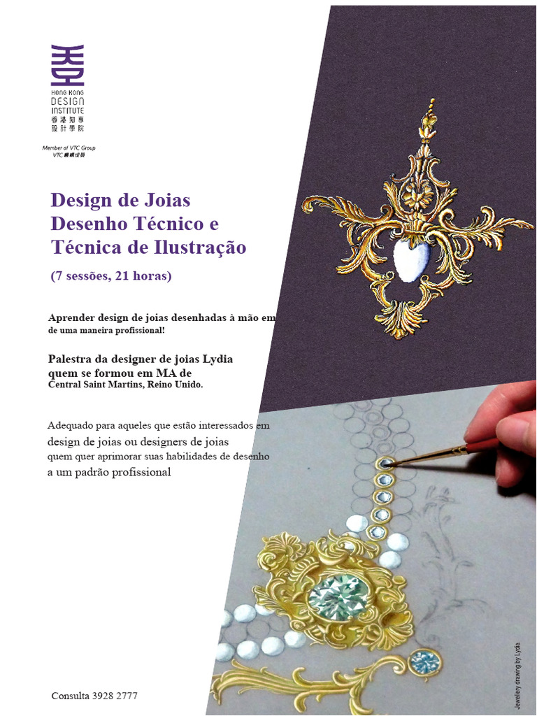 Curso de Design de Joias Profissional | PDF | Desenho | Esboço