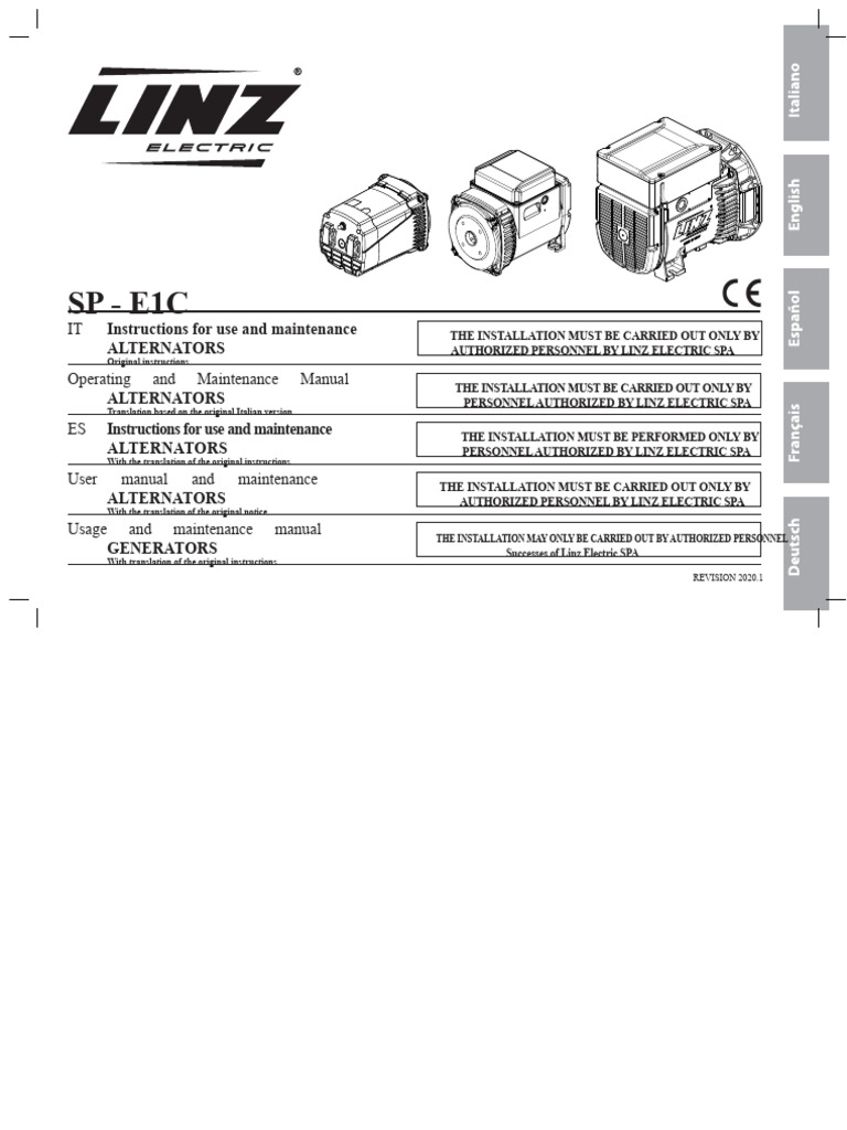 Linz Electric Generator Manual | PDF | Capacitor | Diode