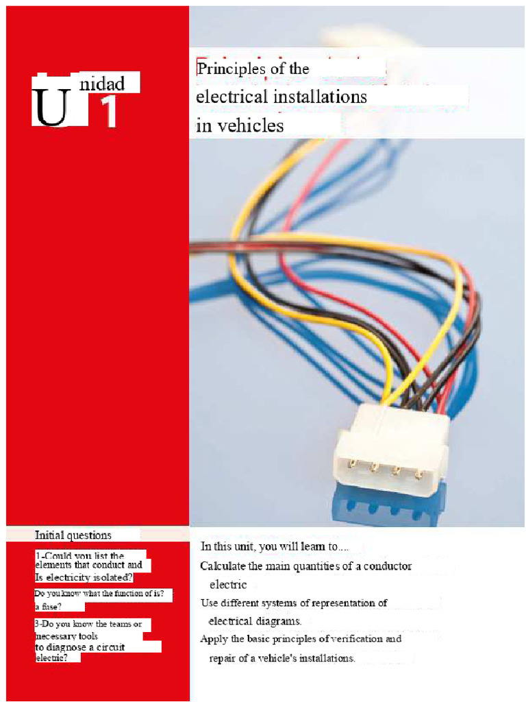 Electrical Installations in Vehicles Guide | PDF | Fuse (Electrical ...