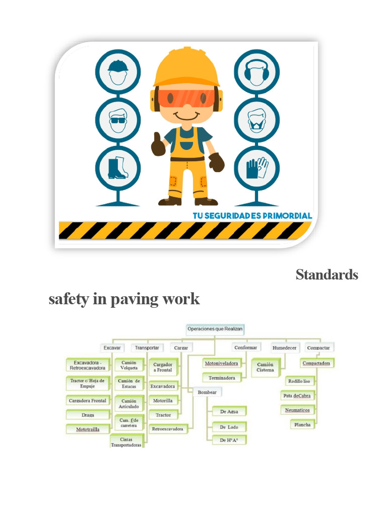 Safety Standards for Paving Work | PDF | Occupational Safety And Health ...