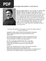 Tesla's 3, 6, 9 Theory Explained | PDF | Nikola Tesla | Electricity