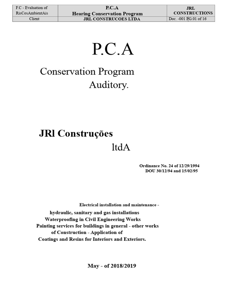 Hearing Conservation Program Overview | PDF | Hearing Loss | Noise