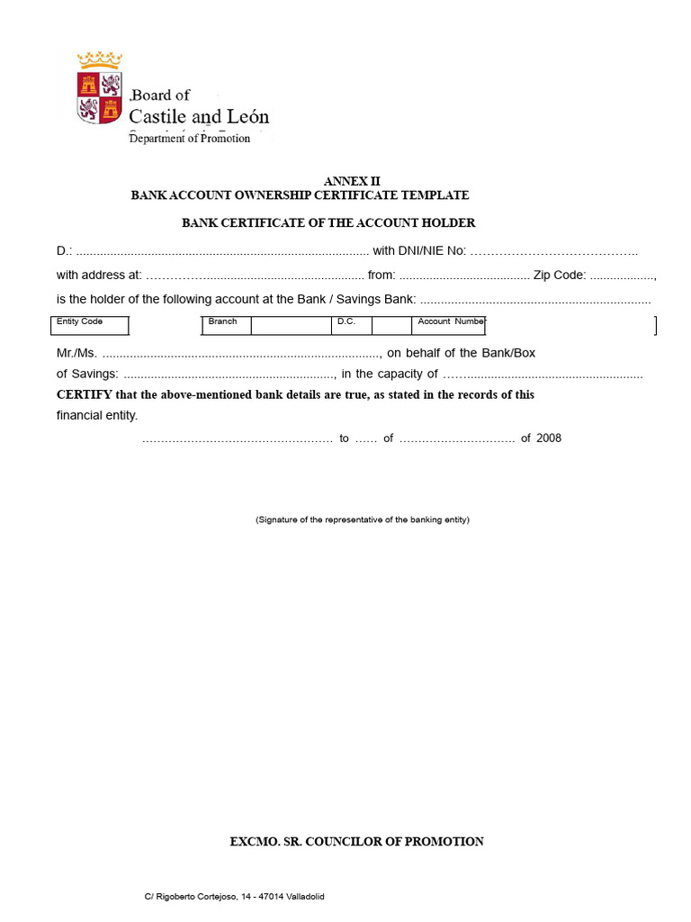 970555-Account Certificate | PDF