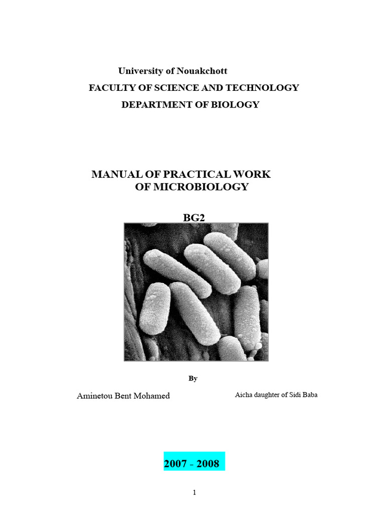 Microbiology Practical Manual Guide | PDF | Sterilization (Microbiology ...