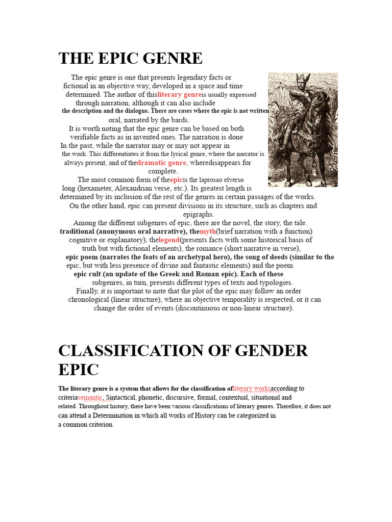 Understanding the Epic Genre | PDF | Aeneas | Hector
