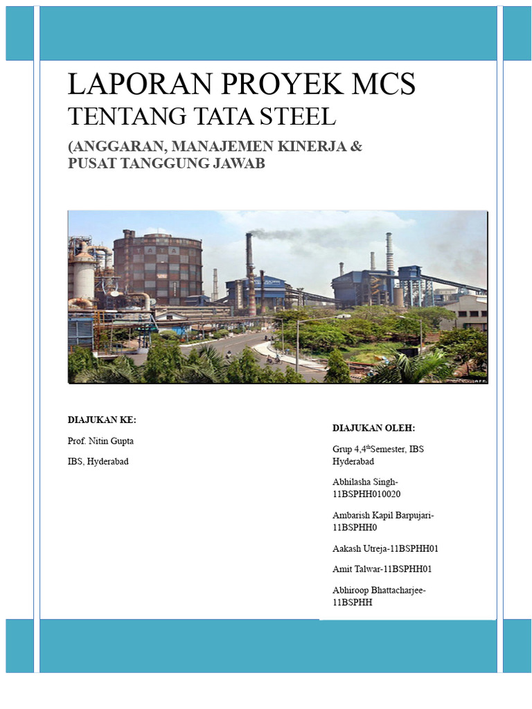 Laporan Proyek MCS Tata Steel 2023 | PDF