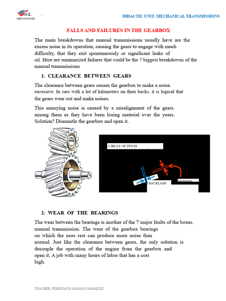 Preventing Gearbox Failures | PDF | Manual Transmission | Clutch