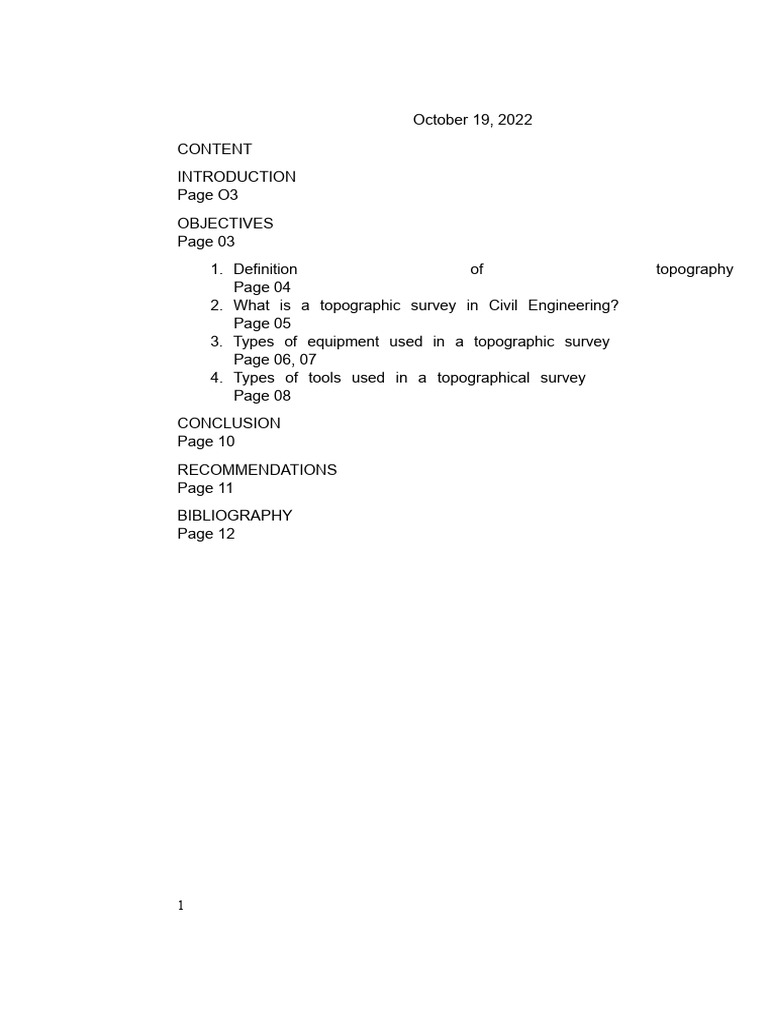 Topographic Survey Tools in Civil Engineering | PDF | Surveying ...