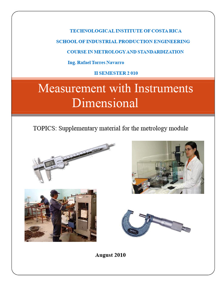Metrology and Standardization Course Guide | PDF | Calibration