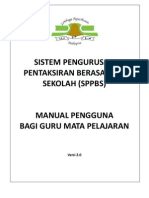 Manual Guru Mata Pelajaran 