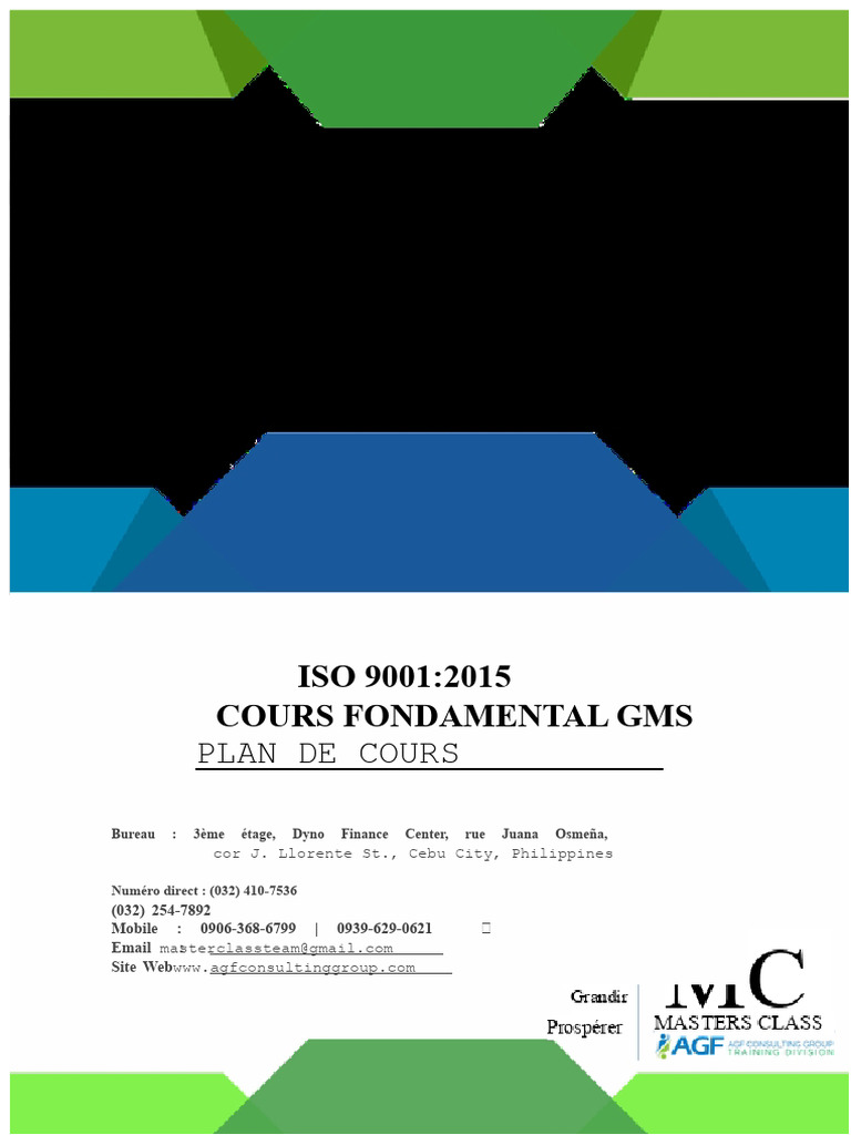 Formation ISO 9001:2015 - Gestion Qualité | PDF | Management de la ...