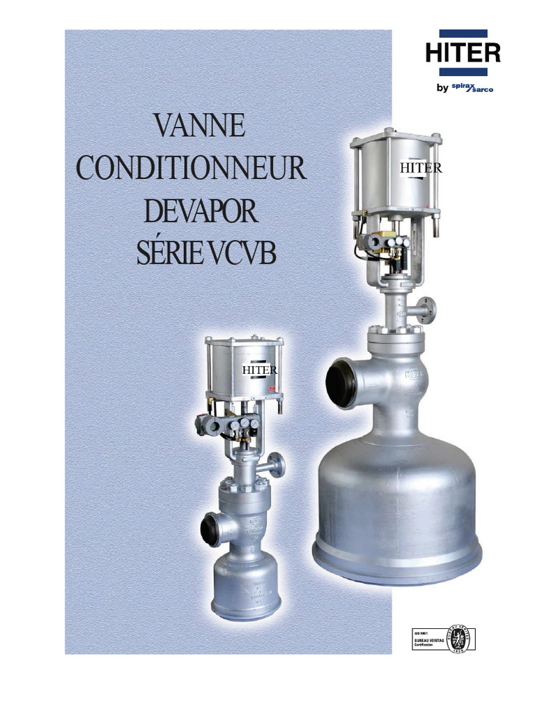 Vanne de Conditionnement VCVB pour Vapeur | PDF | Soupape | Ingénierie ...