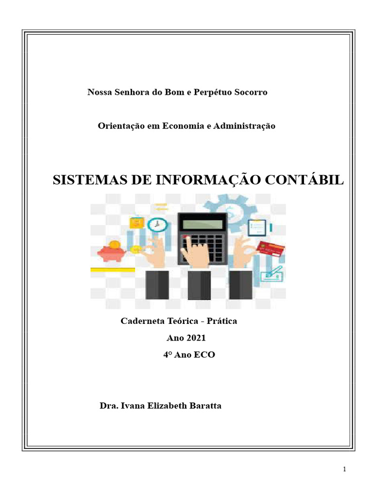 Sistemas de Informação Contábil 2021 | PDF | Contabilidade | Conta de ...