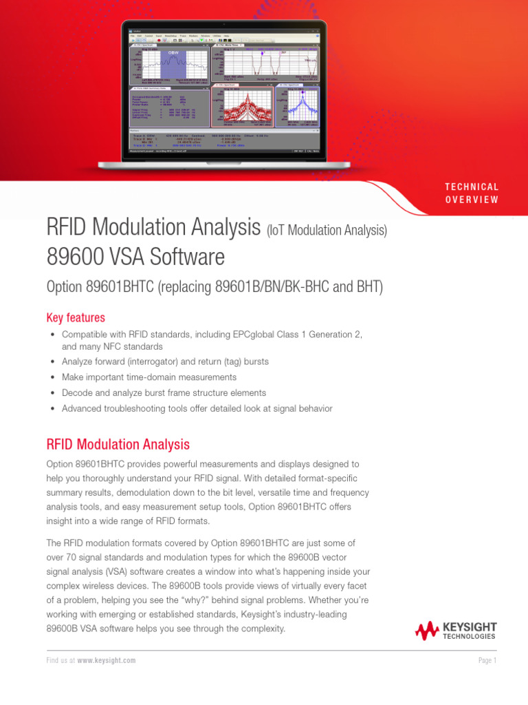 RFID Modulation Analysis Overview | PDF | Radio Frequency ...