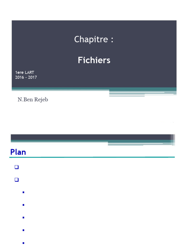 Fichiers en C : Types et Manipulations | PDF | Fichier informatique ...