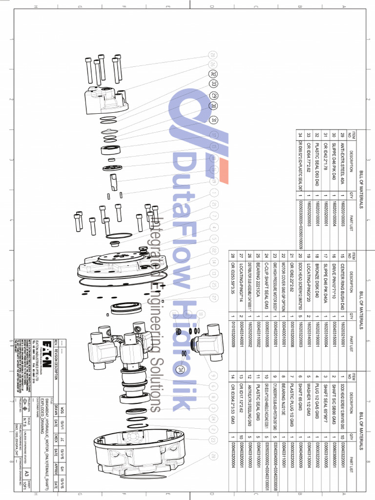 GM3 1000 65HGPA D47 Hydrualic Motor Only-Exploded Drawing (1) .Pdf1 | PDF