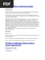 Oracle Workflow Notification Mailer