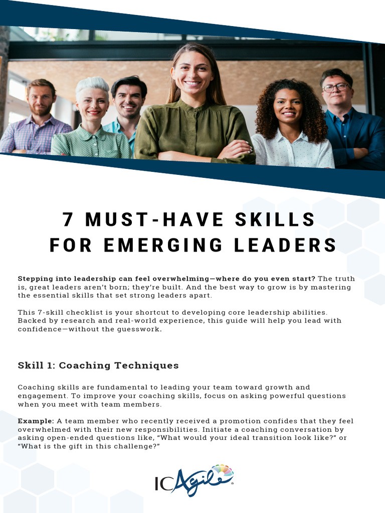 7 Must Have Skills For Emerging Leaders PDF | PDF | Leadership | Change ...