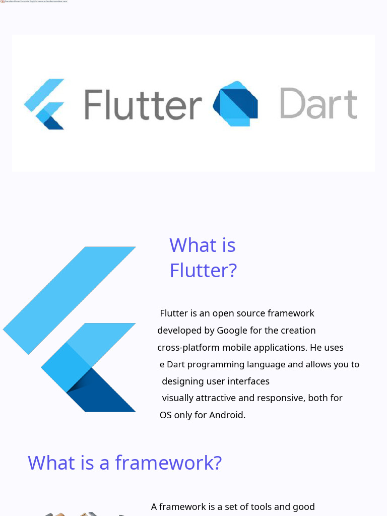 Introduction to Flutter Framework | PDF | Cross Platform Software ...